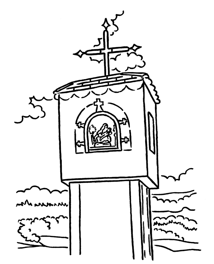 Kapliczka kolorowanki